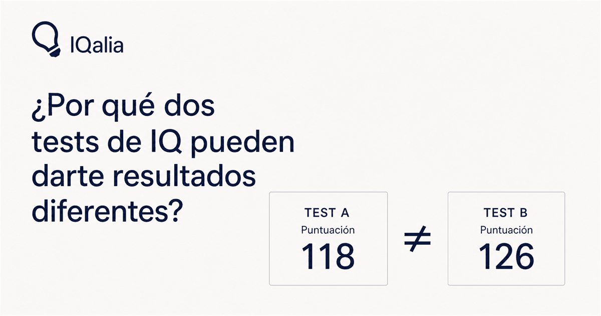 Dos puntuaciones de IQ, 118 y 126, junto al título del artículo